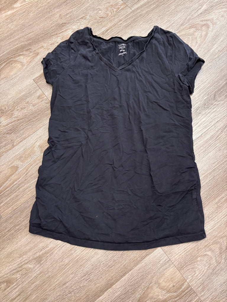 George Maternity Top – Size M (Black V-Neckline)