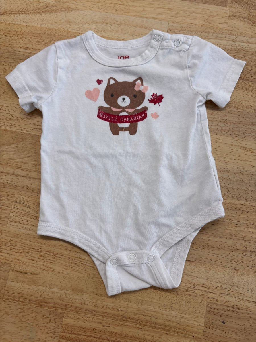 Joe Fresh 3 - 6 MONTH Short Sleeve Bodysuit - Nest and Sprout - Consignment