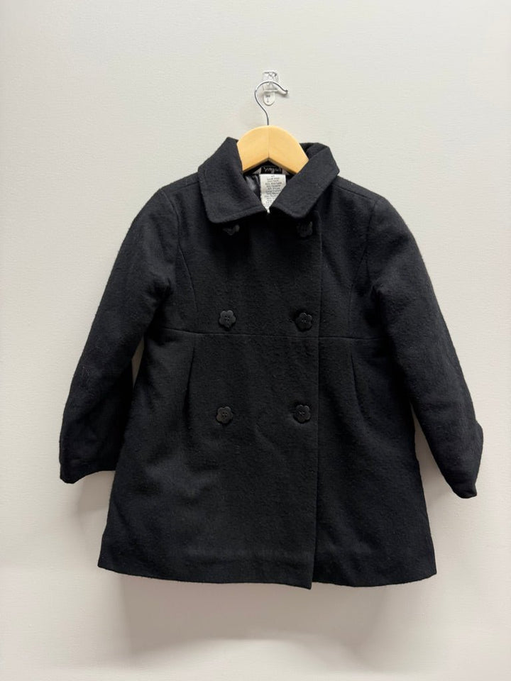 Newberry Peacoat – 5 | Double-Breasted Wool Blend - Nest and Sprout-Consignment