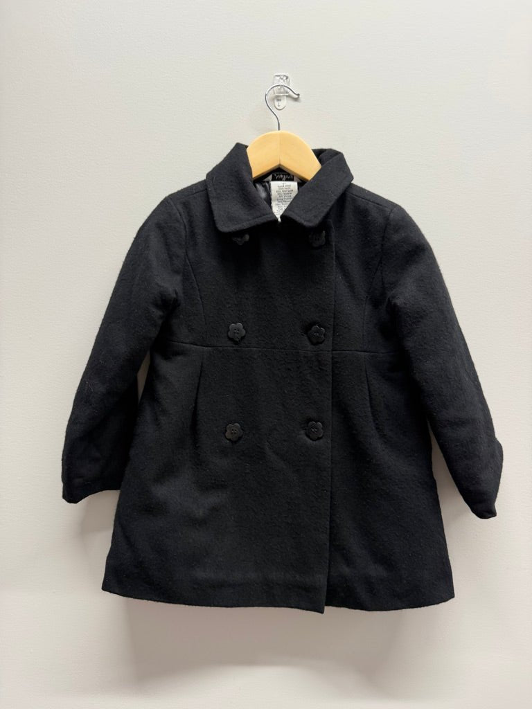 Newberry Peacoat – 5 | Double-Breasted Wool Blend - Nest and Sprout-Consignment