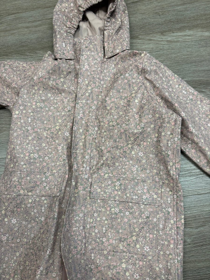 Wheat Floral Rain Jacket – 8Y (128cm) - Nest and Sprout-Consignment