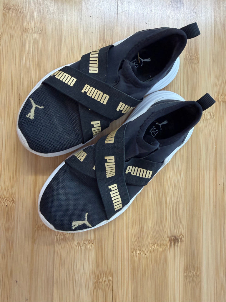 Puma Knit Shoes – 12 | Black & Gold