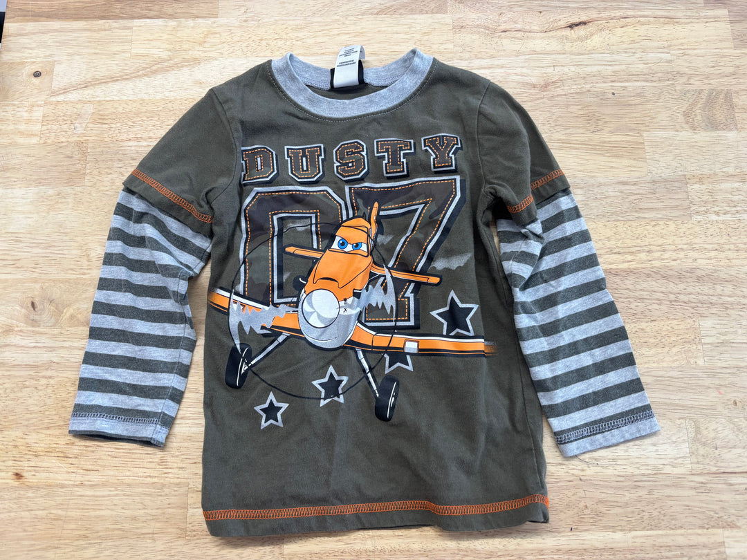 Disney Dusty Blue Long Sleeve Shirt | Size 4T