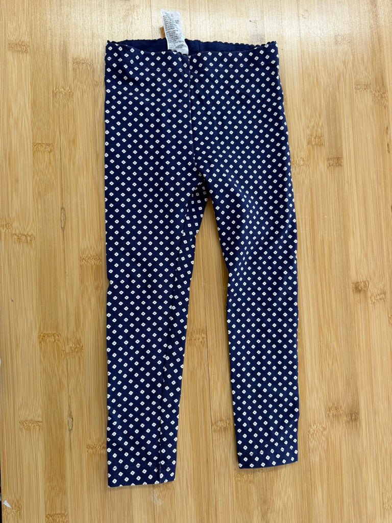 Tea Collection Leggings – 4 | Navy Geometric Print - Nest and Sprout-Consignment