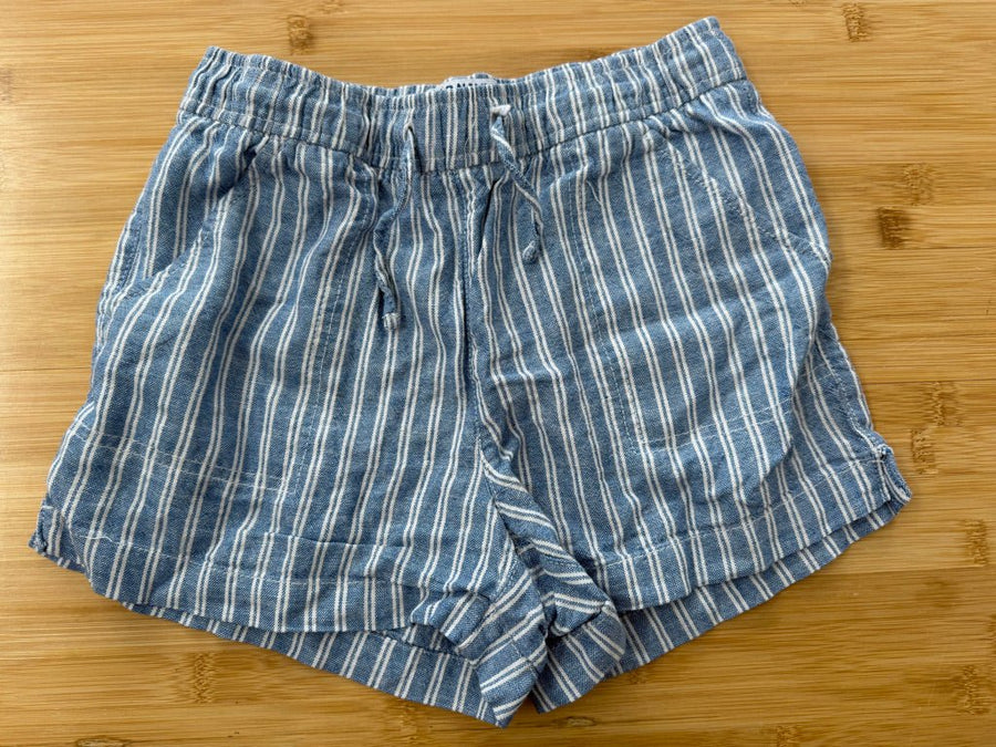 Old Navy Drawstring Stripe Shorts – 10–12 | Blue & White Vertical - Nest and Sprout-Consignment