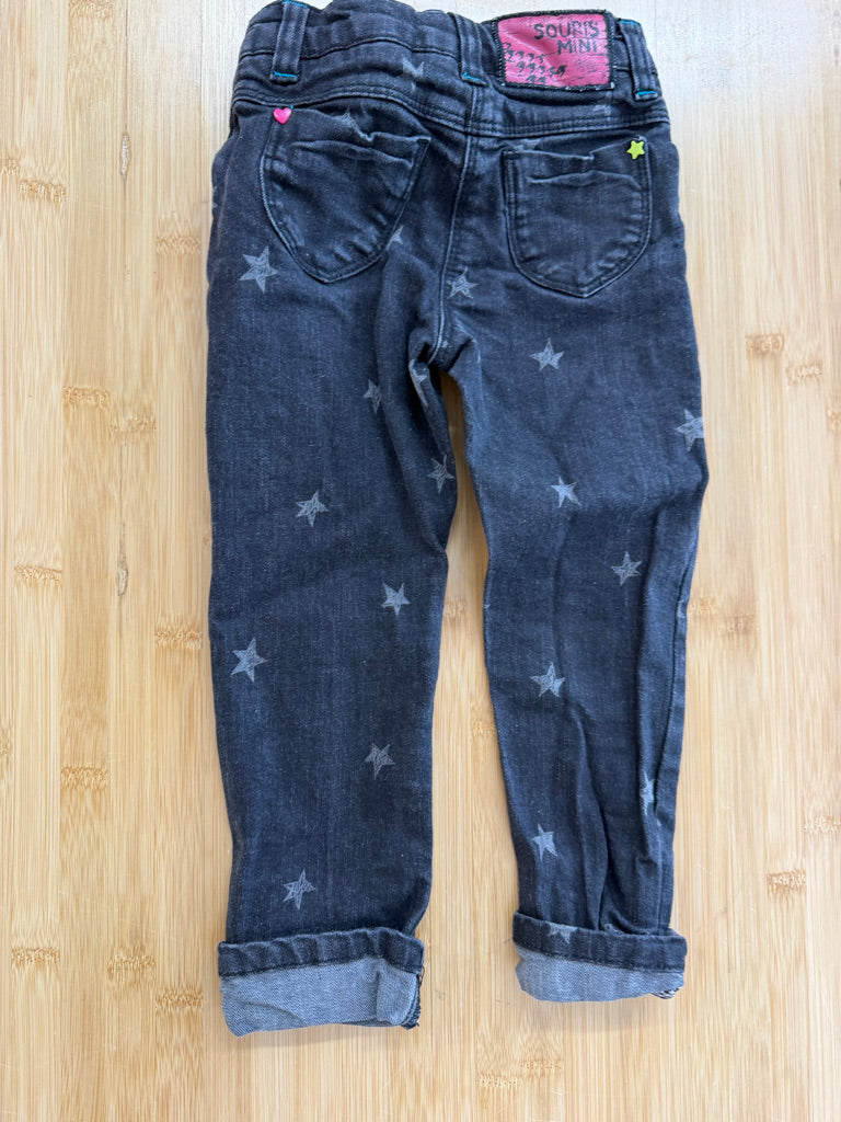 Souris Mini Black Wash Star Denim – 3 | Adjustable Waist Excellent