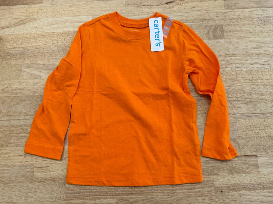 Carter's Long Sleeve Shirt – 3T | Orange | NWT - Nest and Sprout - Consignment