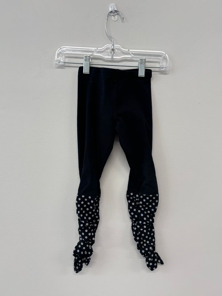 Peekaboo Beans Spirit Black Dot Leggings