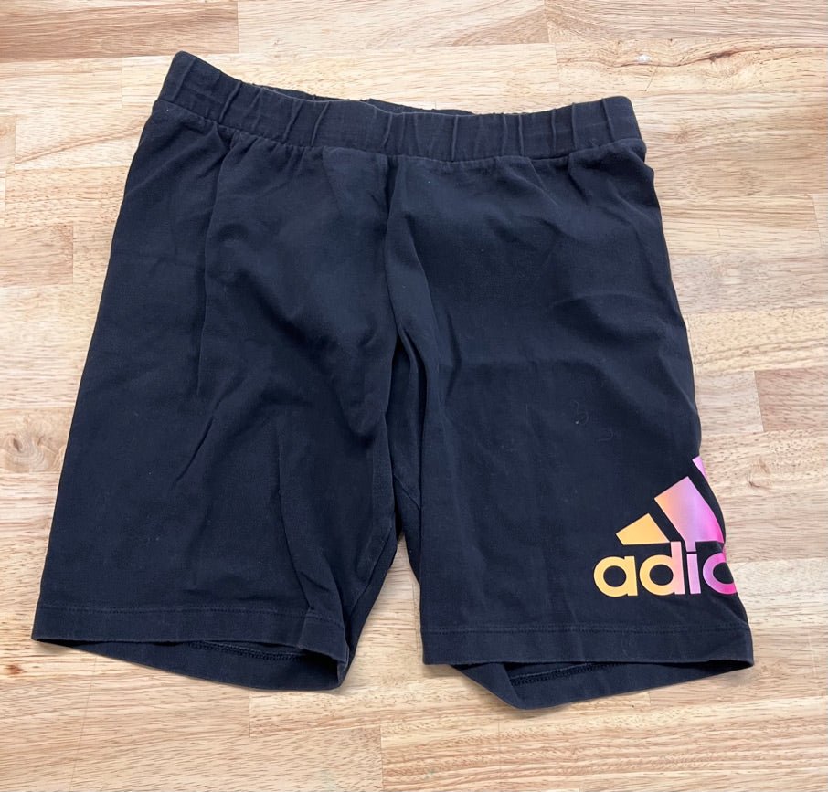 Adidas Youth Shorts - Size M (12–14) Black Bike Style - Nest and Sprout - Consignment