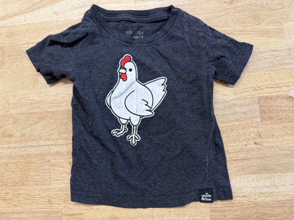 Whistle & Flute Shirt – 1/2Y | Chicken Graphic - Nest and Sprout - Consignment