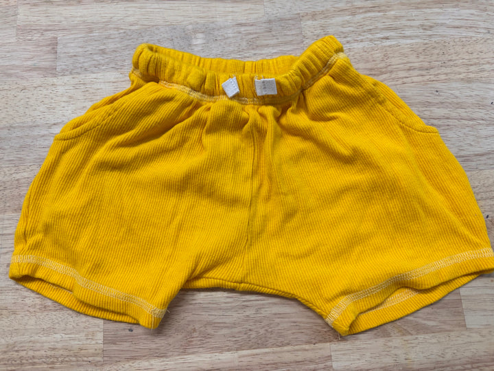 Haven Kids Ribbed Shorts – 18–24M Yellow play condition