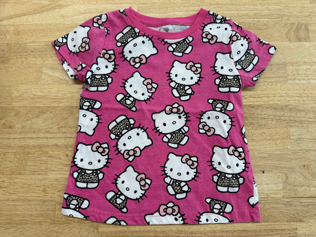 Hello Kitty Allover Print T-Shirt – 5/6 | Short Sleeve