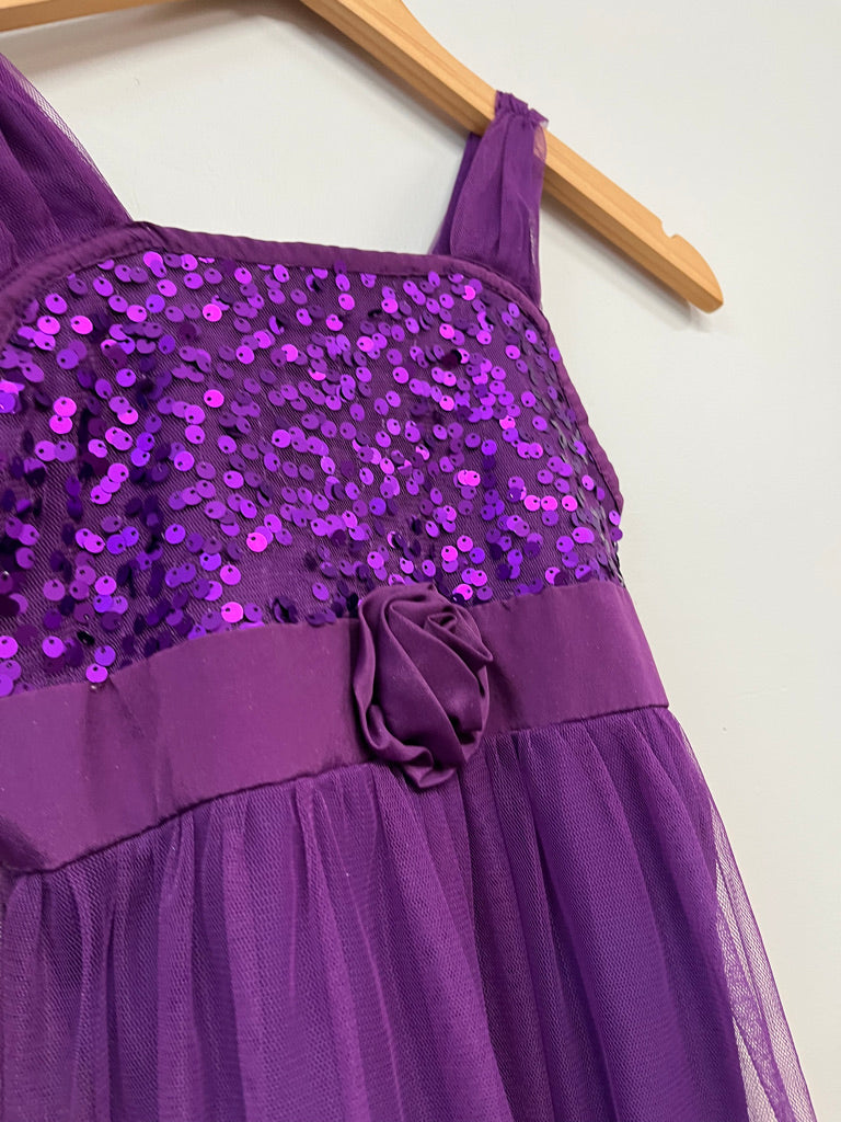 George Size 8 – Purple Tulle Sequin Dress