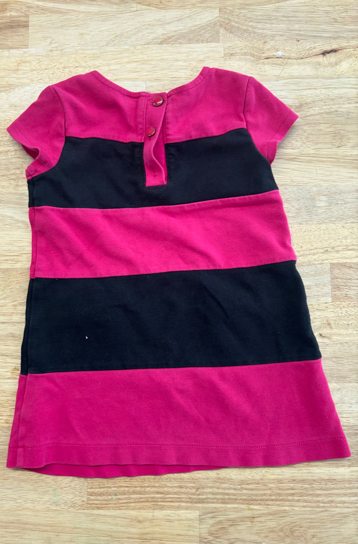 Gap Size 2 Black & Pink Dress IMPERFECT