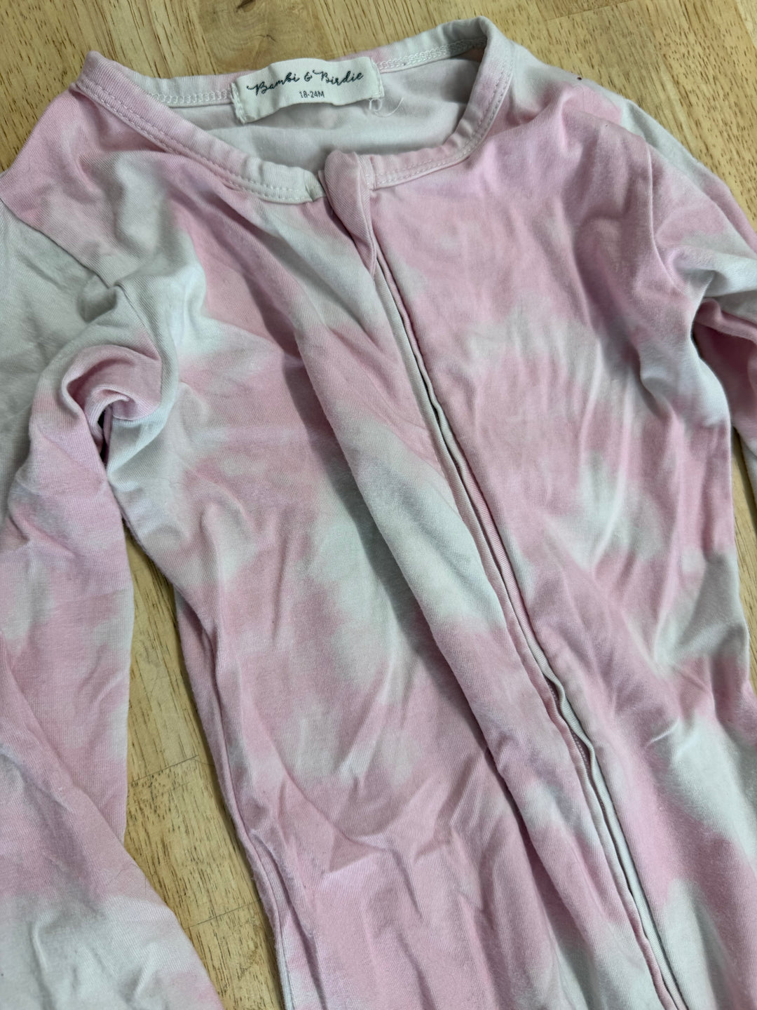 Bambi and Birdie Sleeper – 18-24 Months | Pink and White Print