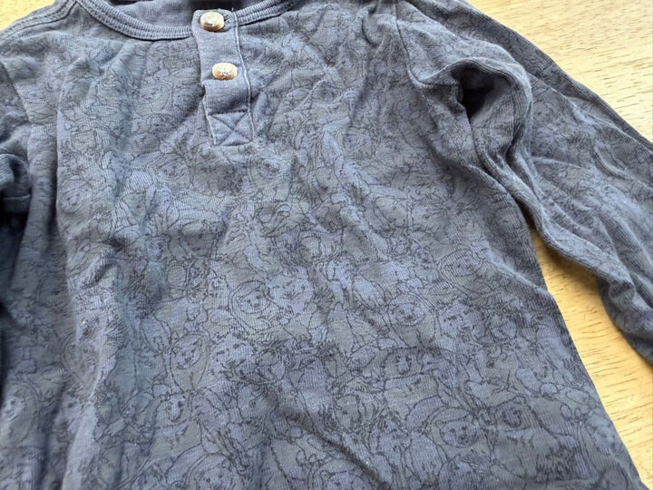 Wheat Long Sleeve T-Shirt – 18M | Navy Animal Print - Nest and Sprout - Consignment