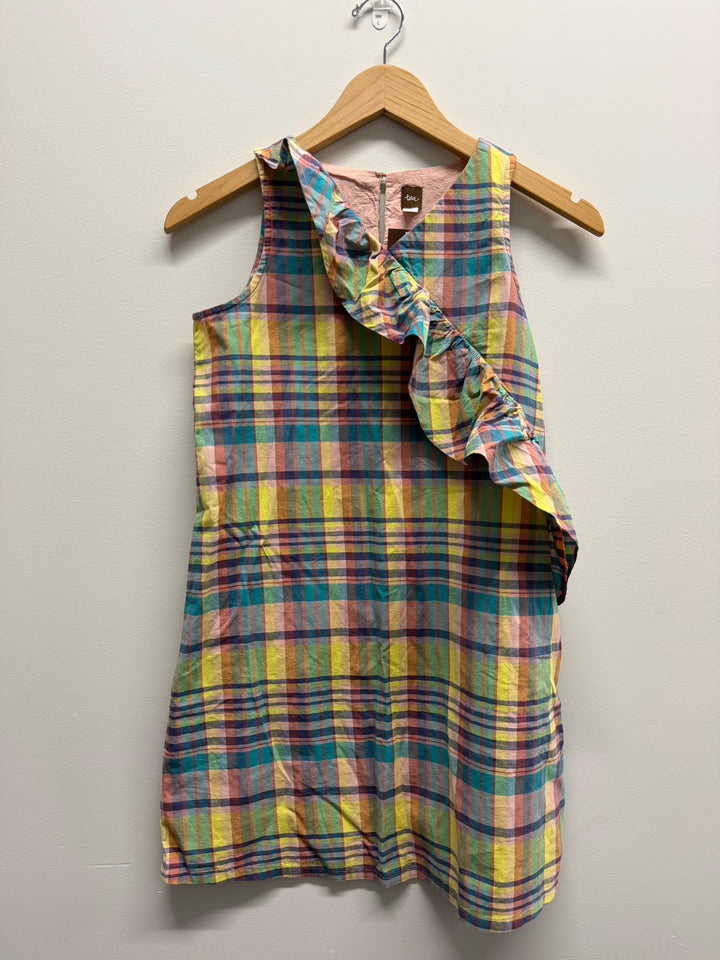Tea Collection Gingham – 10 | Yellow Orange Green | NWT