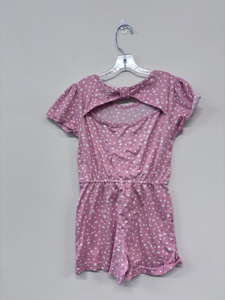 Picapino 6X Romper (Pink Heart Polka Dot)