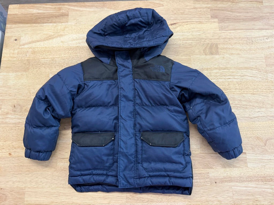 The North Face Down-Filled Jacket – 2 | Navy & Black Goose Down Polyester Shell - Nest and Sprout-Consignment