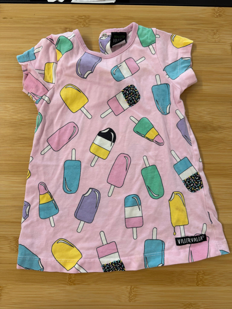 Villervalla Dress – 74 (6–9M) | Pink Popsicle | Play