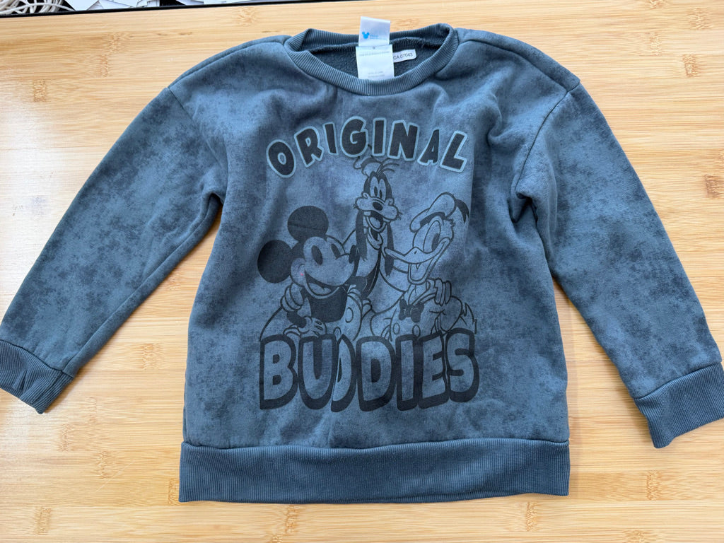 Disney Mickey & Friends Sweatshirt – 5 | Green & Black Print