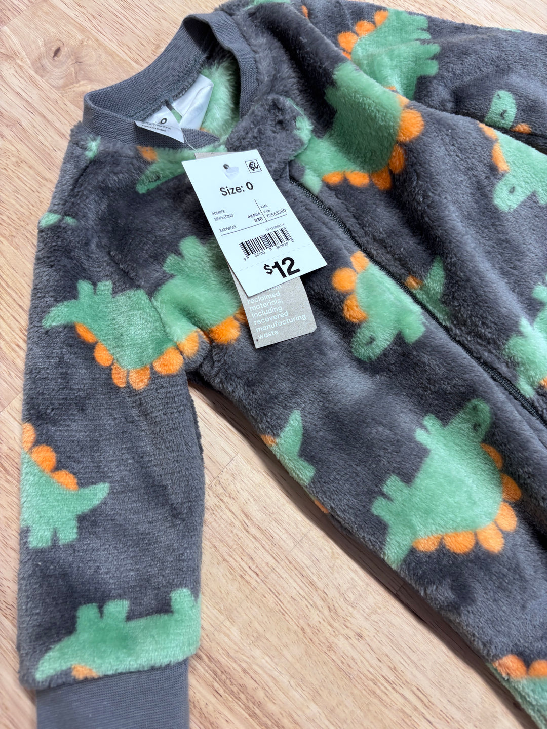 Anko Romper with Dinosaurs - 6-12M