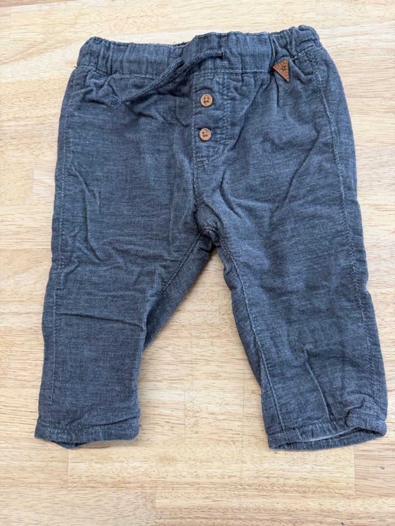 H&M Lined Pants Grey | Size 6M - Nest and Sprout - Consignment
