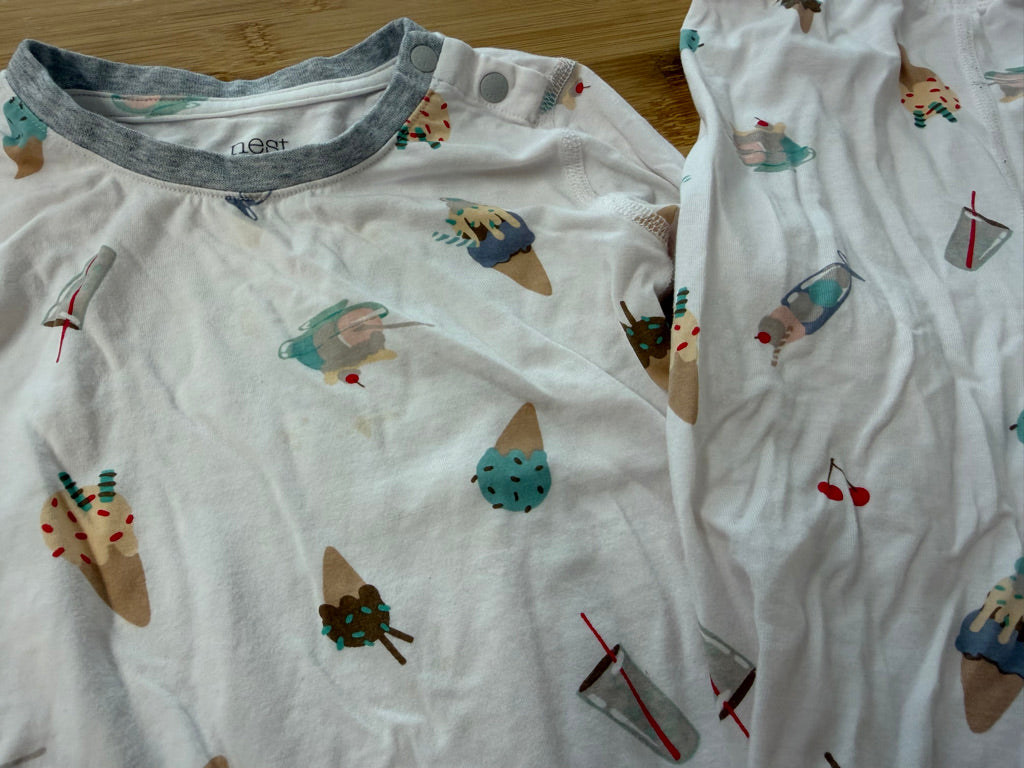 Nest Designs PJ Set – 18–24M | Bamboo Ice Cream Print | Play