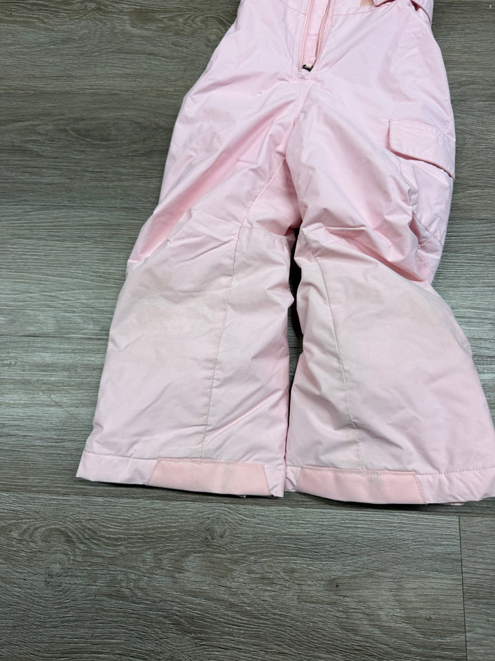 Columbia Full Bib Snow Pants – 4T | Light Pink | Fleece Lined