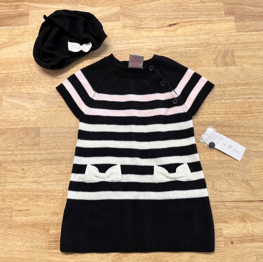 Maggie & Zoe Knit Dress Set – 6–9 M NWT - Nest and Sprout - Consignment