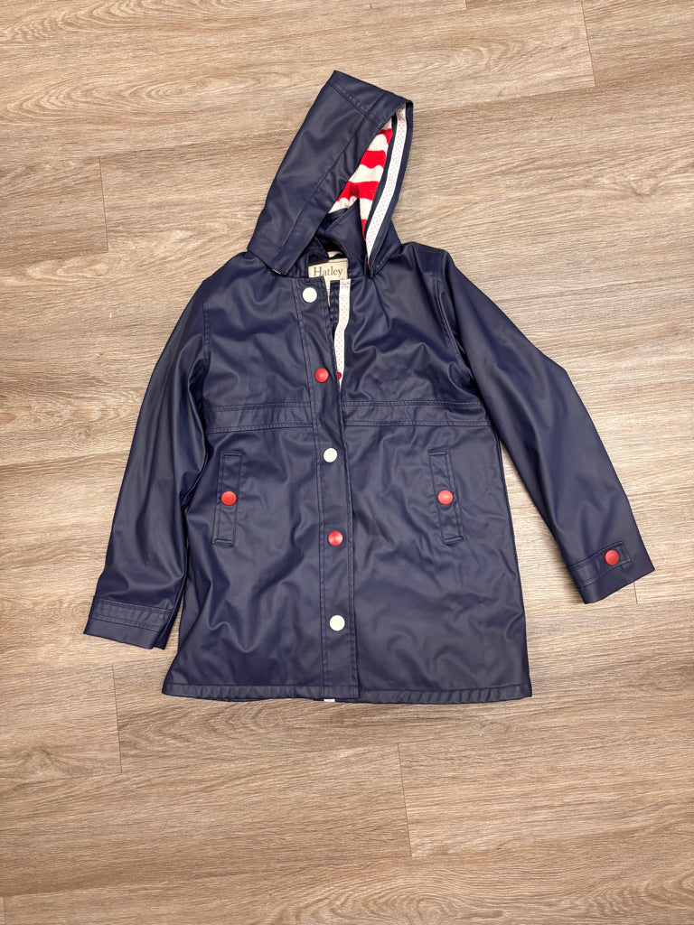 Hatley Rain Splash Jacket – Size 12 – Navy Blue / Like New