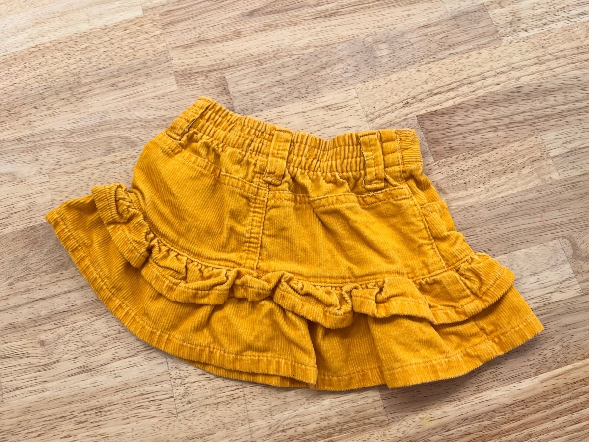 OshKosh 6 Month Corduroy Skirt – Golden Yellow - Nest and Sprout - Consignment