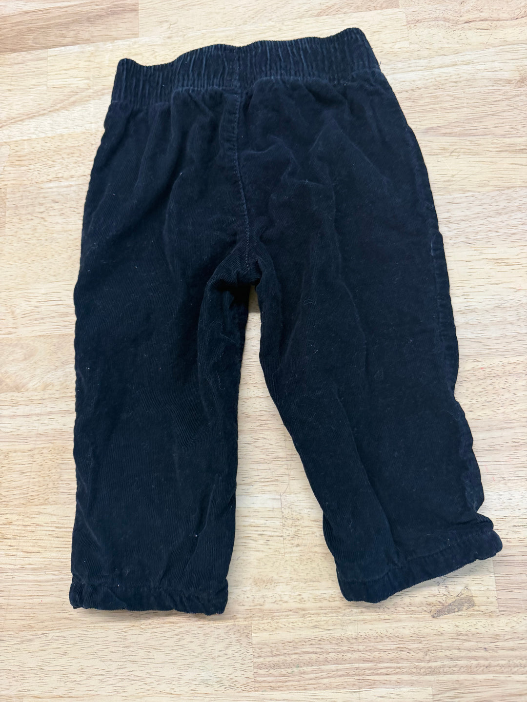 Joe Fresh Lined Corduroy Pants – 12–18M | Black Elastic Waist