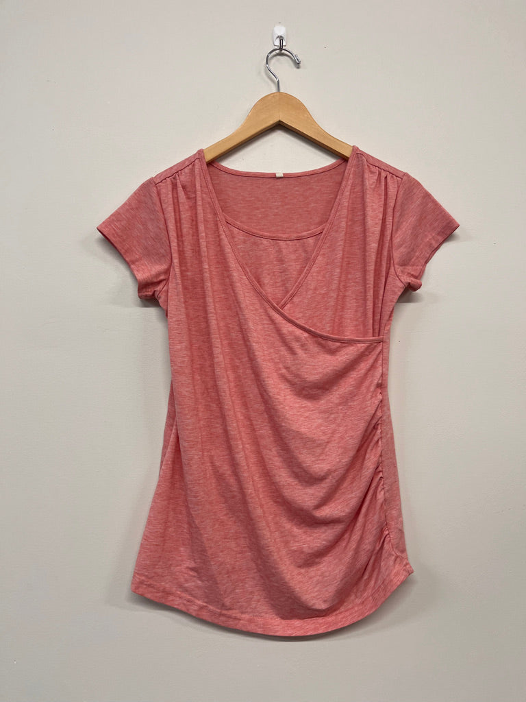 Nursing-Friendly Crossover Top – Size M