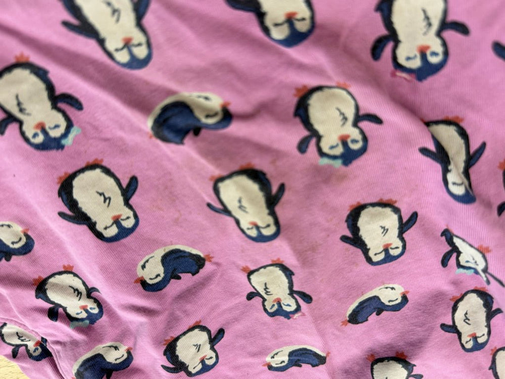 Hatley Penguin Dress – 12–18M | Purple Long Sleeve play condition - Nest and Sprout - Consignment