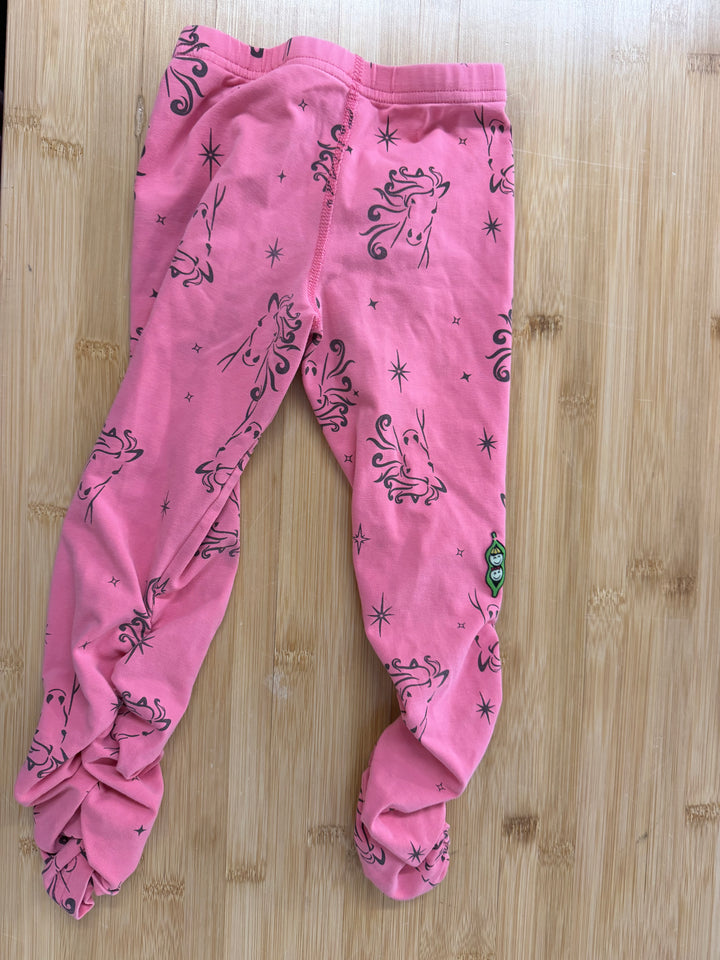 Peekaboo Beans Scrunch Leggings – 4 | Pink | Spirit Horse Print