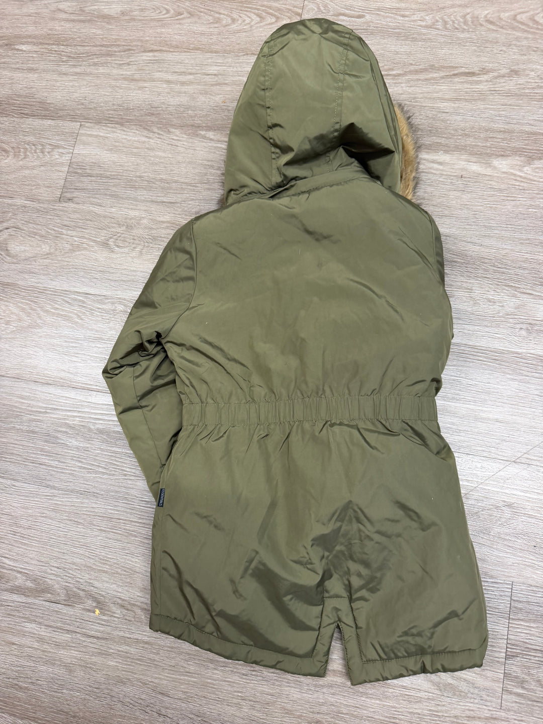 Joe Fresh Puffer Winter Jacket – 7 | Forest Green | Zip-In Faux Fur Lining