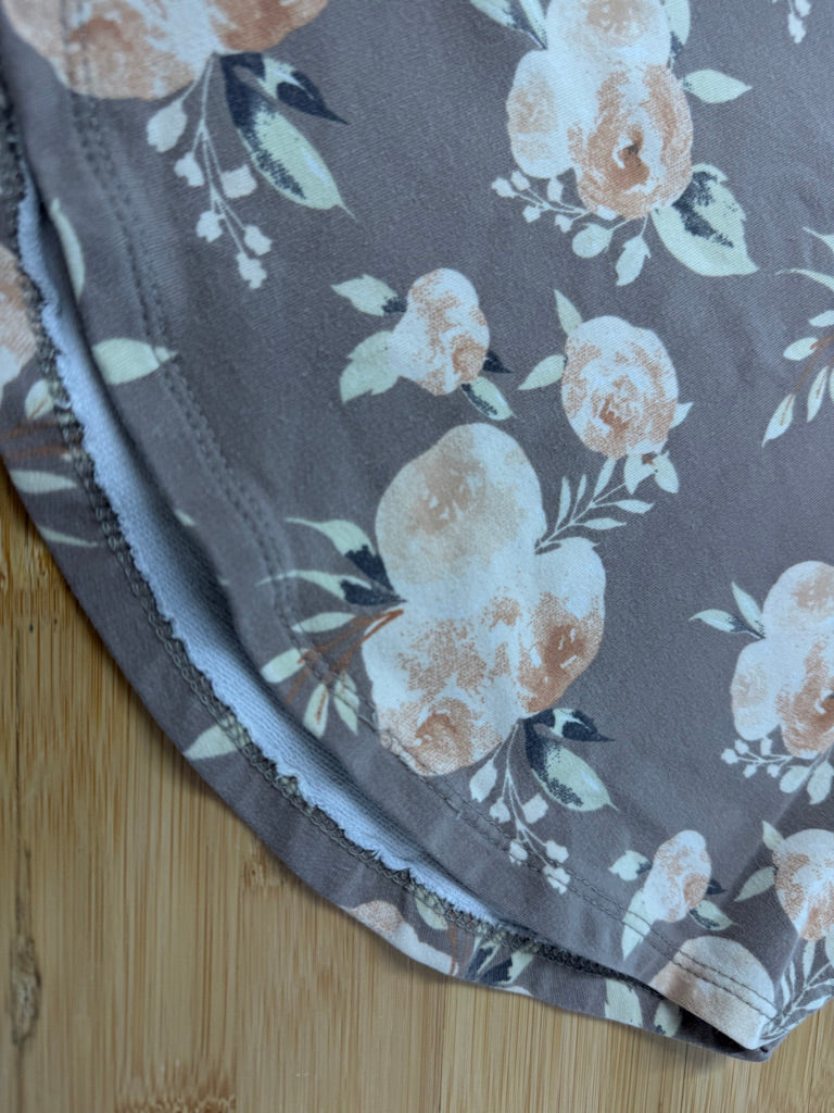 Jax & Lennon Floral Dress – 2/3 | Brown Allover Floral Organic Cotton Bamboo/Spandex