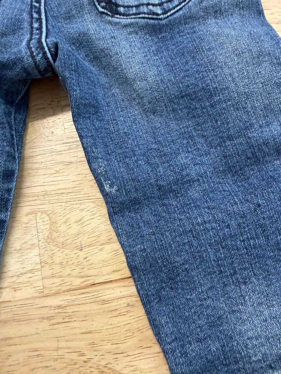 Armani Baby Denim Jeans – 6M | Elastic Waist - Nest and Sprout - Consignment