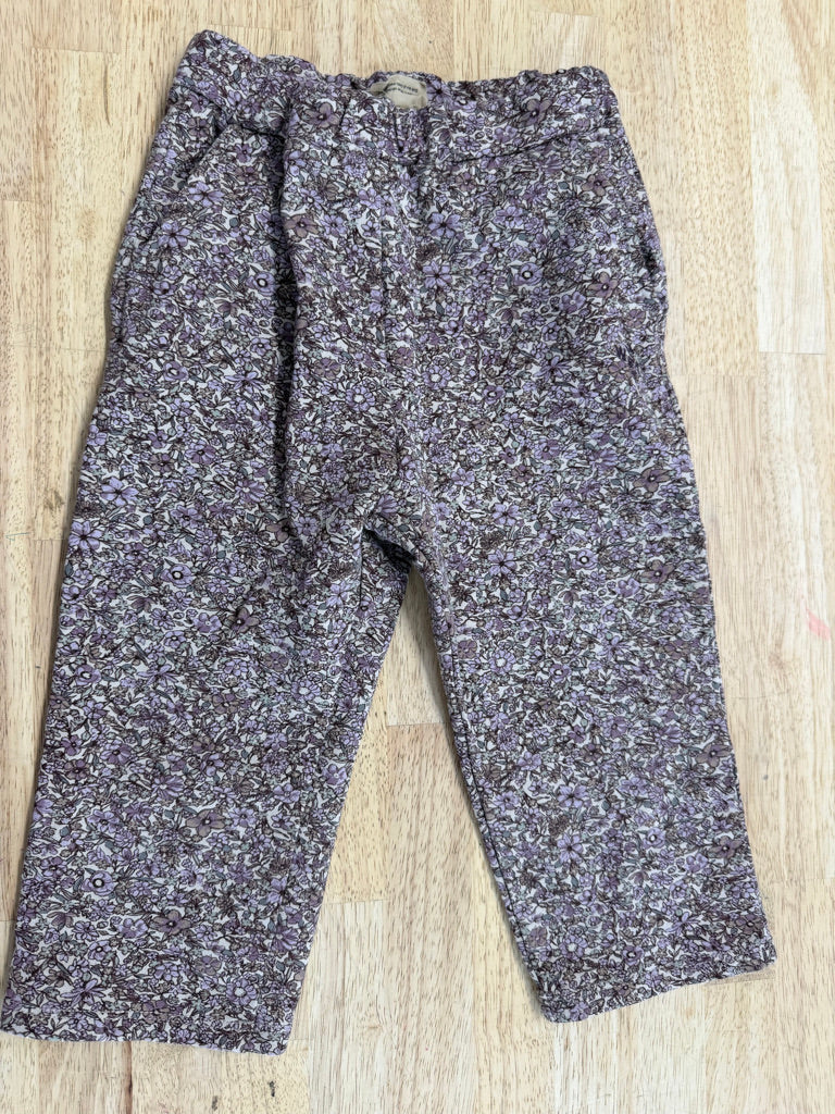 Wheat Jogger Pant – Floral Purple | Wide Leg