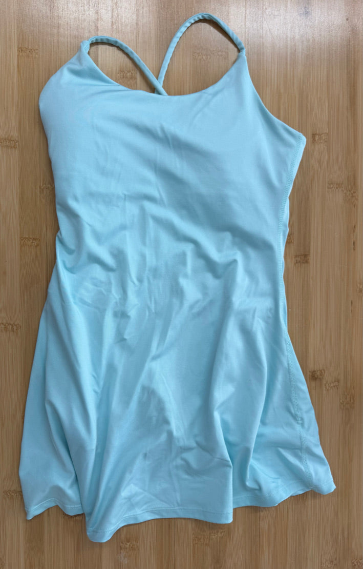 Athletic dress – Medium (10/12) | Light Blue | Built-In Bra