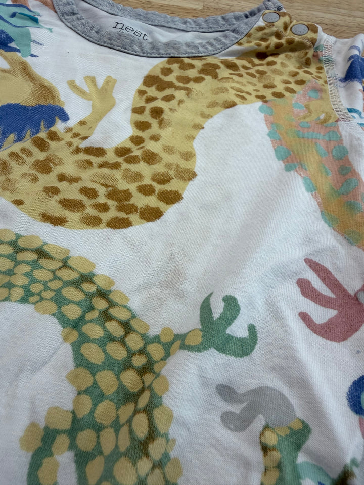 Nest Designs Dancing Dragons Bodysuit – 18M | Bamboo/Rayon Long Sleeve | Play