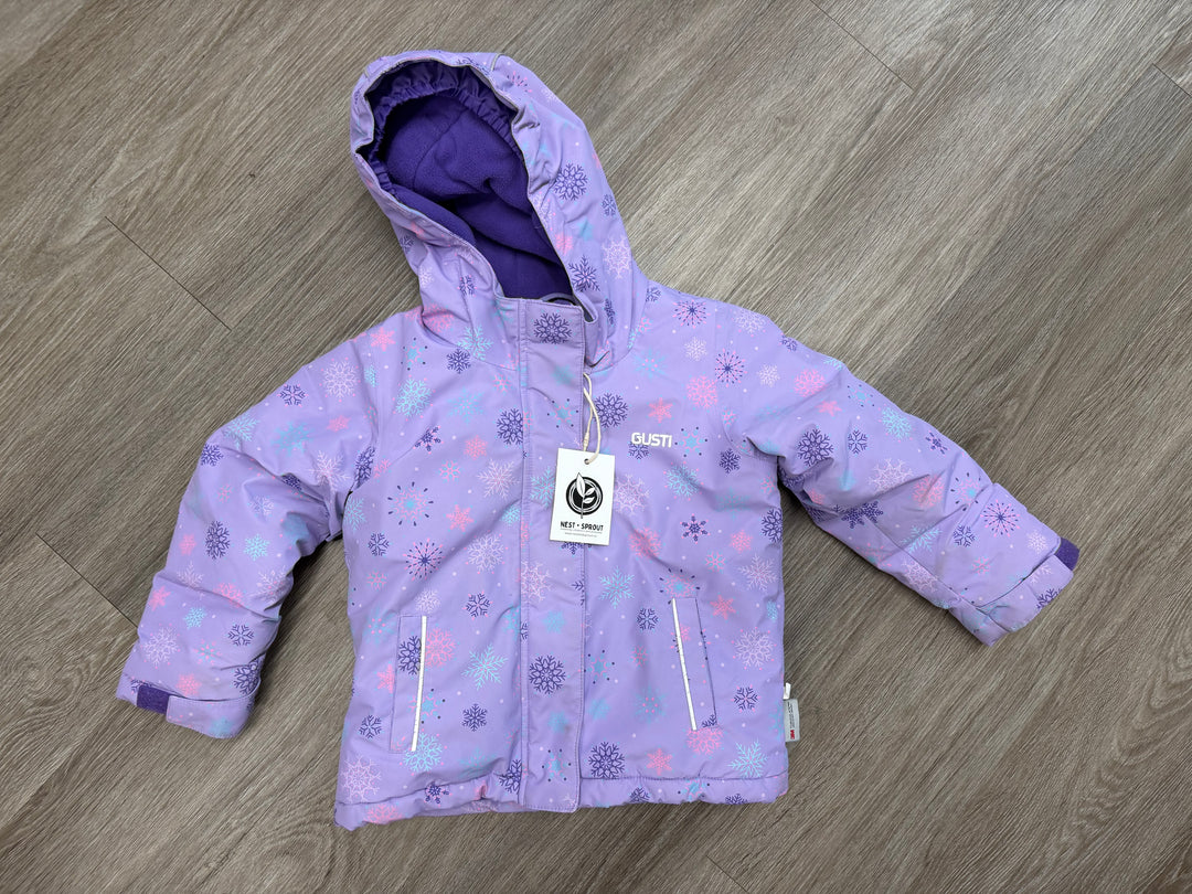 Gusti Snow Jacket – 3T | Purple Snowflake Print
