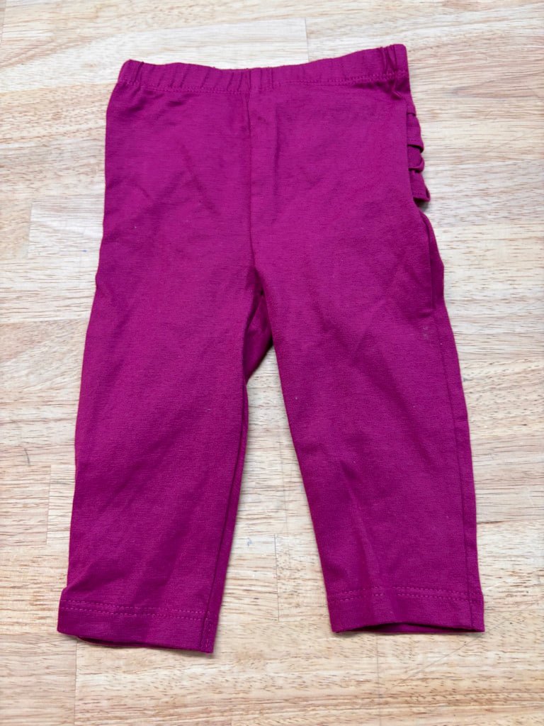 Bundles Leggings – 3 - 6M, Burgundy Ruffle Bum NWOT - Nest and Sprout - Consignment