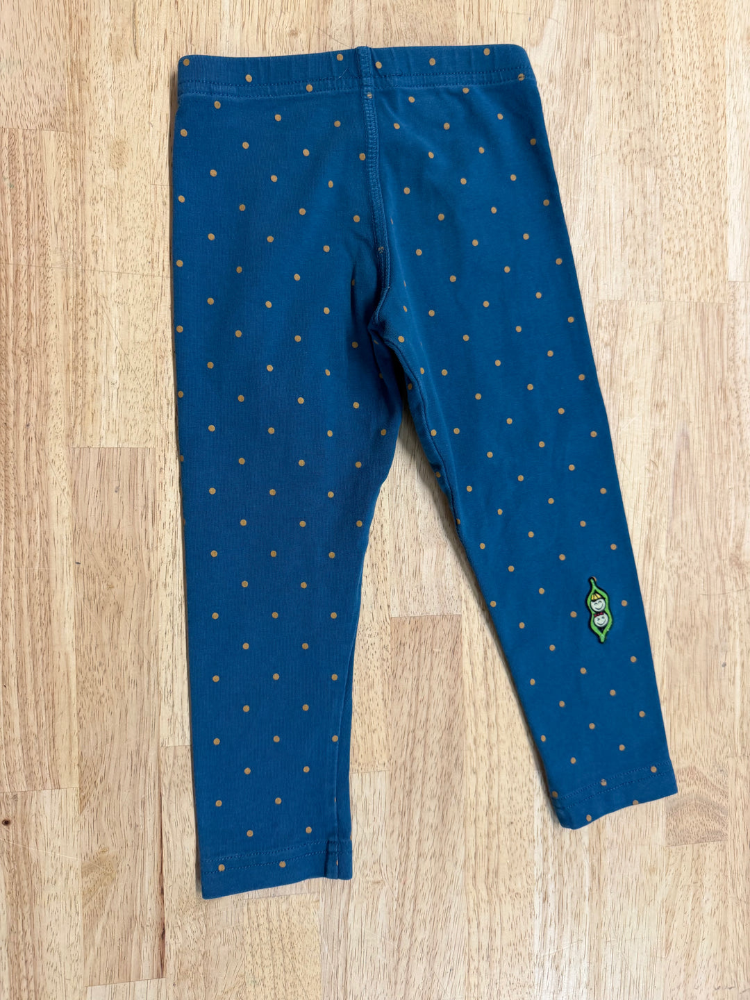 Peekaboo Beans Leggings – 2 | Blue Gold Spot