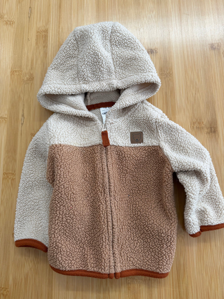 Carter's Fleece Hoodie – 3M | Two-Tone Beige | Play