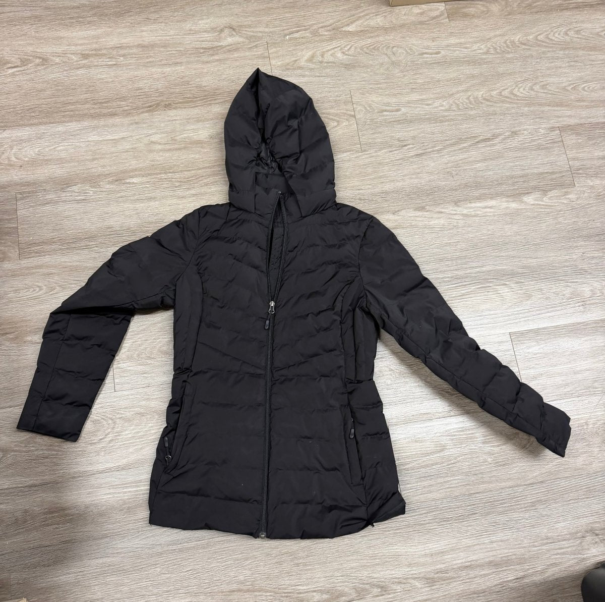 32 Degrees Heat Long Puffer Jacket – Adult Small (Est. 10Y Fit) | Black - Nest and Sprout-Consignment