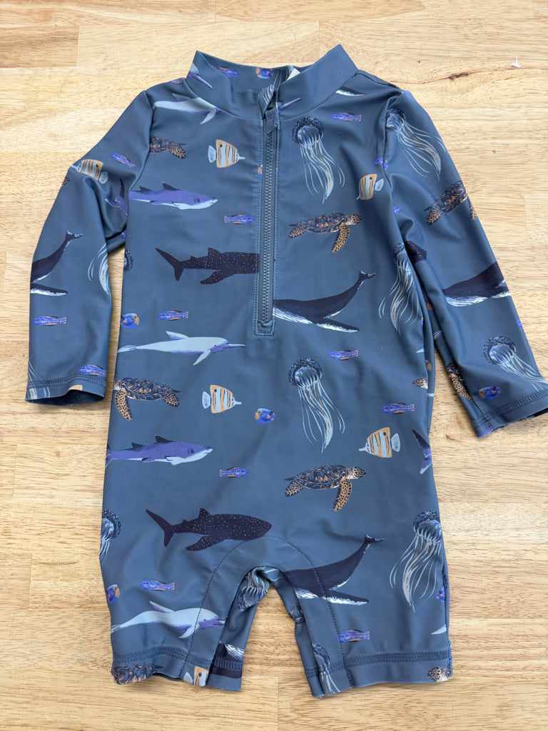 Little Planet by Carter's Jumpsuit – 18M | Grey Sea Creatures One-Piece