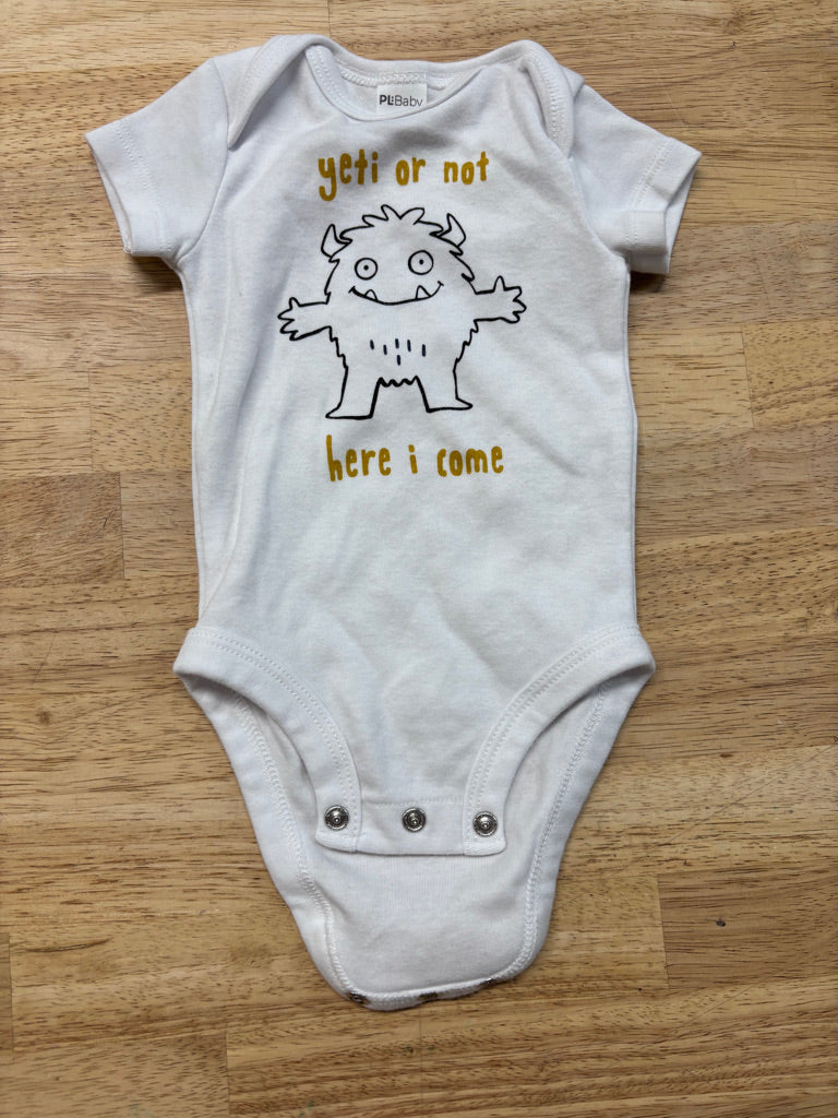 PL Baby Bodysuit – “Yeti or Not” 3M