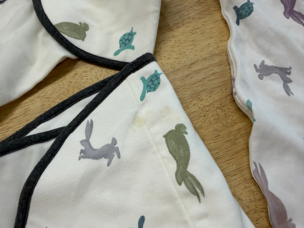 Nest Designs Swaddle Stop Sleep Sack – 0–3M | Hare & Turtle Print | Play